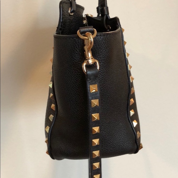 VANLENTINO GARAVANI CALFSKIN LEATHER ROCKSTUD BAG - Picture 8 of 13